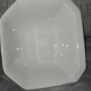 White Octagonal Ceramic Serving Bowl  By Spode